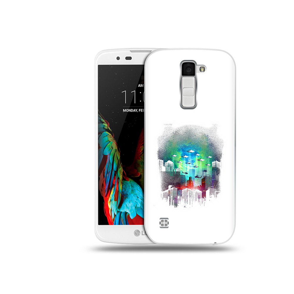 

Чехол MyPads Tocco для LG K10 город в свечении (PT30014.80.296), Прозрачный, Tocco