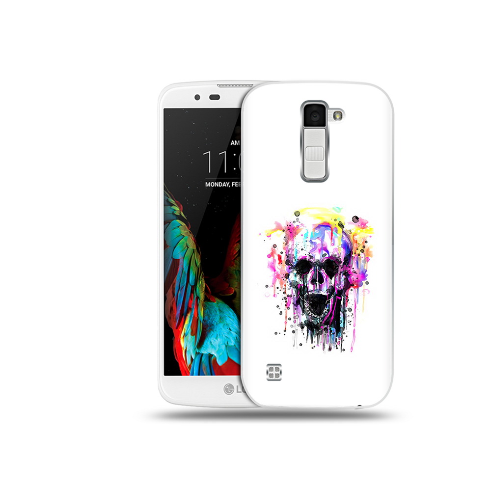 

Чехол MyPads Tocco для LG K10 граффити череп (PT30014.80.298), Прозрачный, Tocco