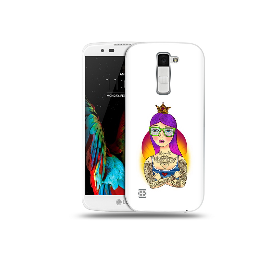 

Чехол MyPads Tocco для LG K10 девушка в татуировках с короной (PT30014.80.305), Прозрачный, Tocco