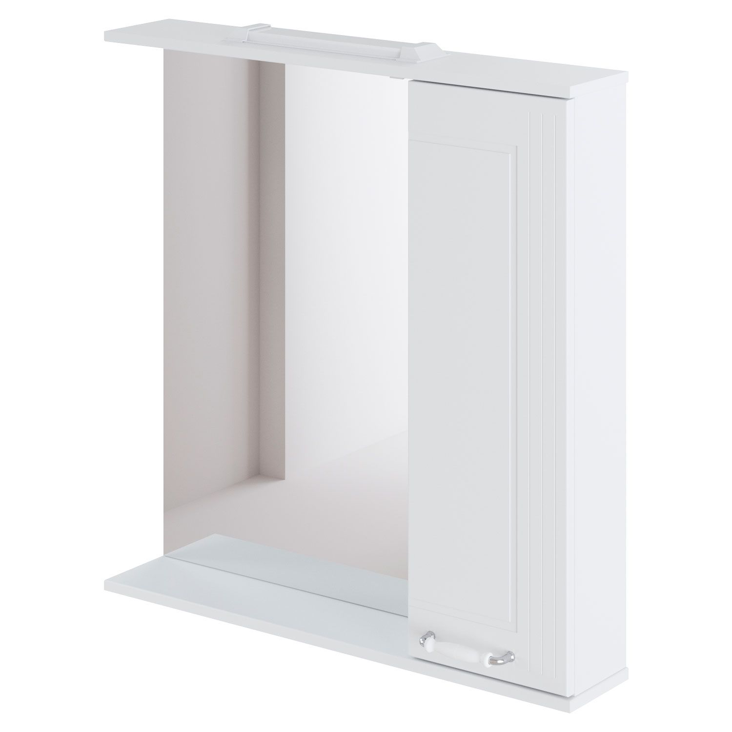 

Шкаф-зеркало Итана Soul 80 800х150х820 правый, Шкаф-зеркало