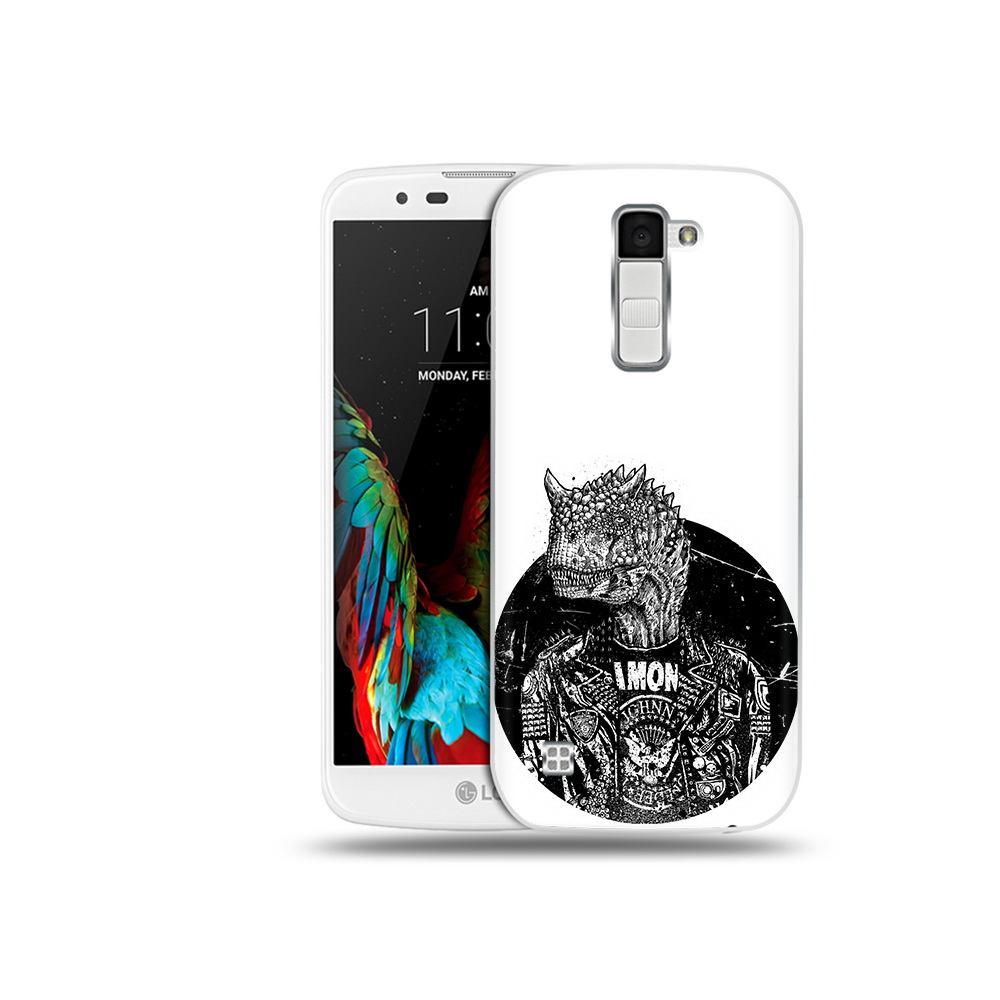 

Чехол MyPads Tocco для LG K10 динозавр в куртке (PT30014.80.328), Прозрачный, Tocco