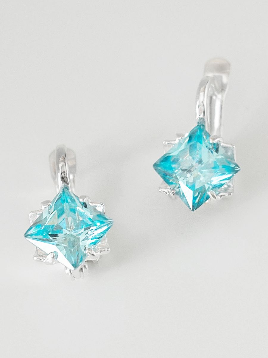 Серьги из латуни SHINE BEAUTY 3382246Ак фианит 742₽