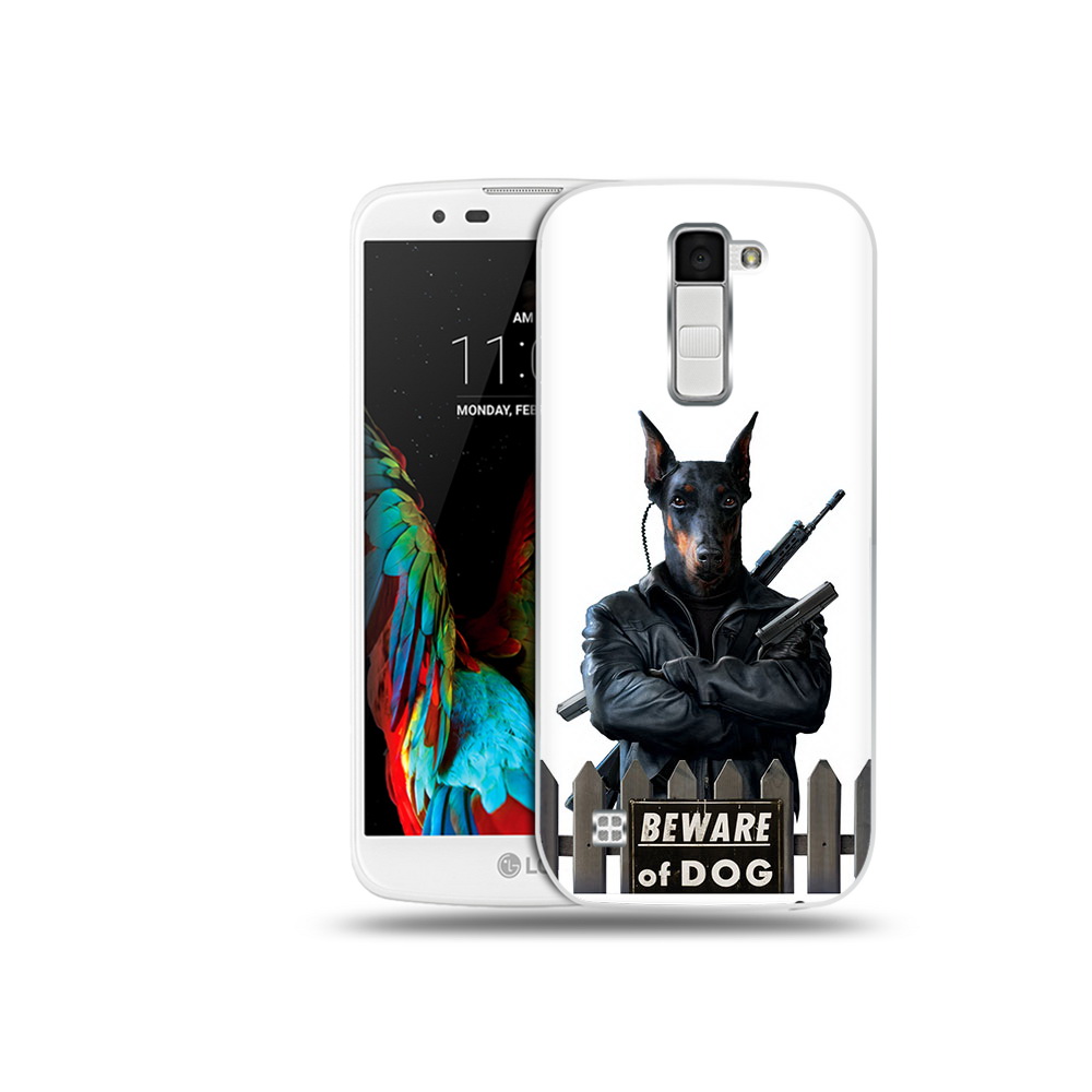 

Чехол MyPads Tocco для LG K10 доберман (PT30014.80.332), Прозрачный, Tocco