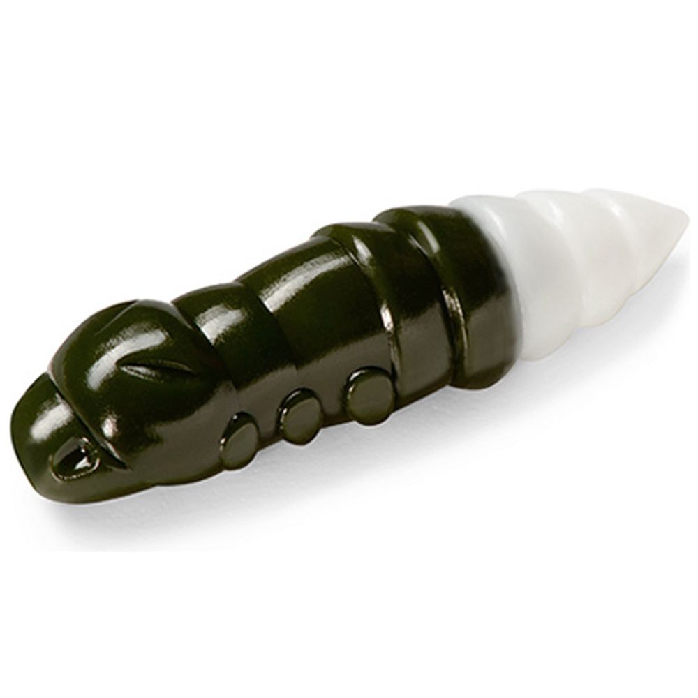 

Силиконовая приманка FishUp Pupa (Cheese) 1.2" (10шт в уп.) #140 - Dark Olive/White, Pupa (Cheese)