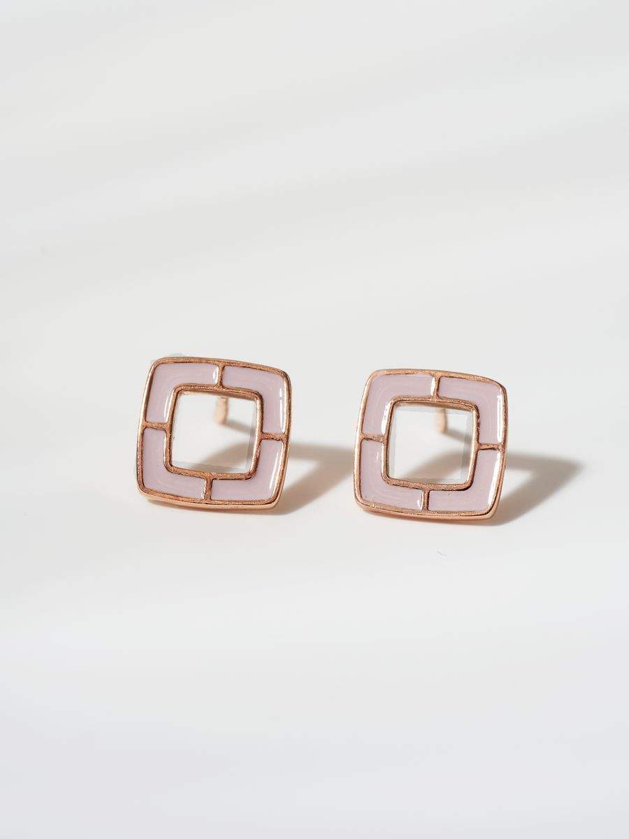 

Серьги пусеты из латуни SHINE & BEAUTY 34014443-2, эмаль, 34014443-2