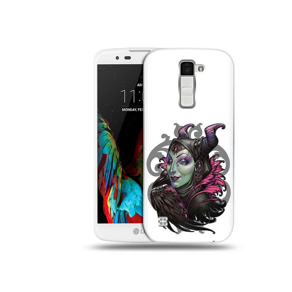 

Чехол MyPads Tocco для LG K10 зеленая девушка с вороном (PT30014.80.357), Прозрачный, Tocco