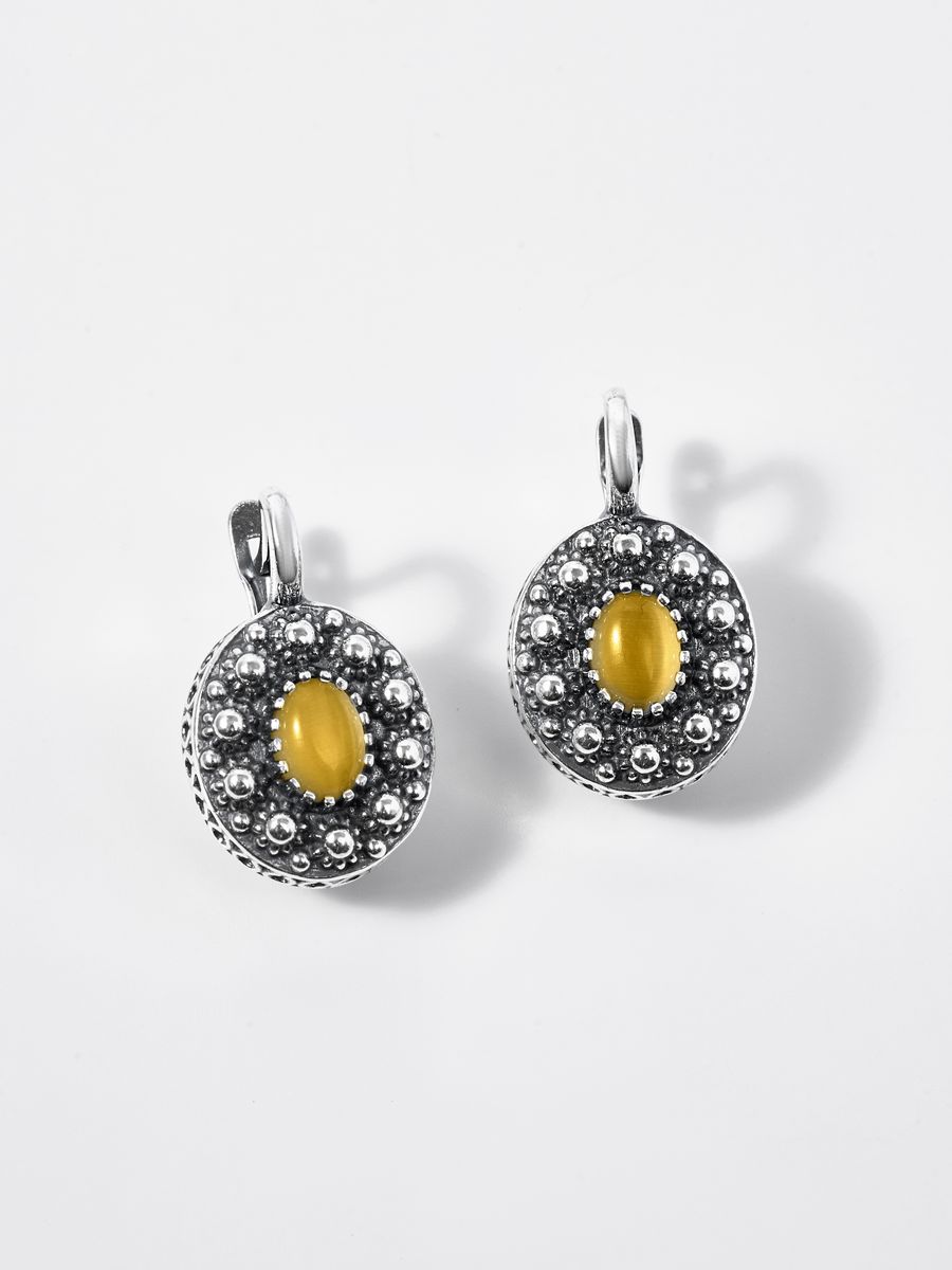 

Серьги из латуни SHINE & BEAUTY 34311502Ю, кошачий глаз, 34311502Ю