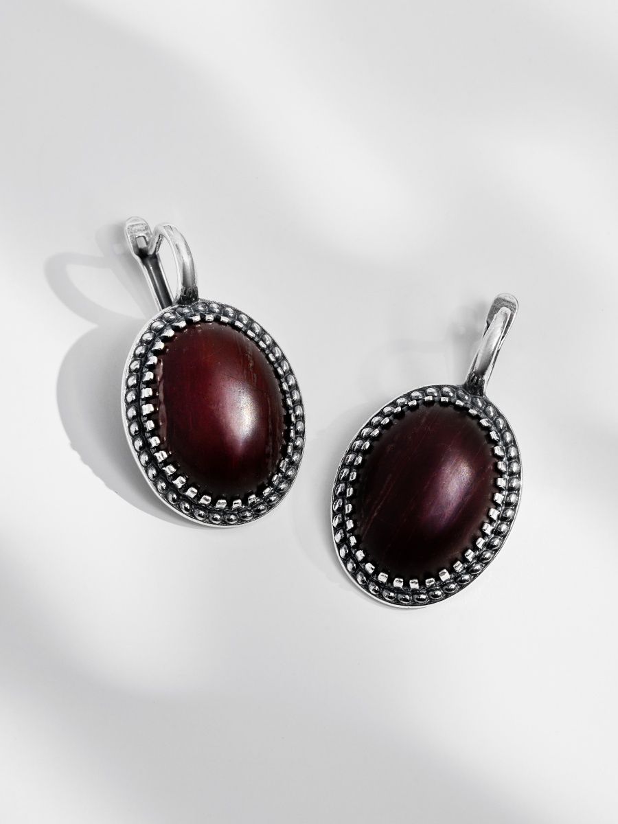 

Серьги из латуни SHINE & BEAUTY 34311512-2, яшма, 34311512-2