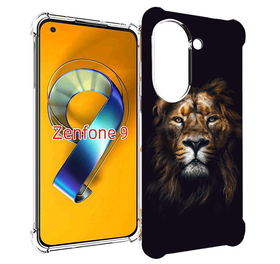 

Чехол MyPads Лев-в-тени мужской для Asus Zenfone 9 (AI2202), Прозрачный, Tocco