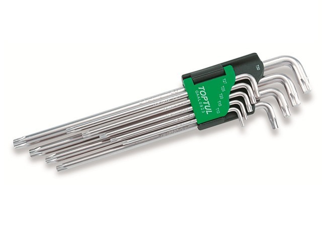 Набор ключей Torx T10-Т50 9шт экстра-длин TOPTUL GAAL0923 3140₽