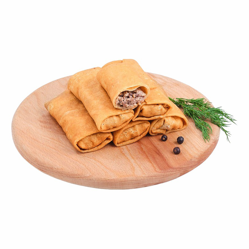 

Блинчики с мясным фаршем охлажденные +-200 г