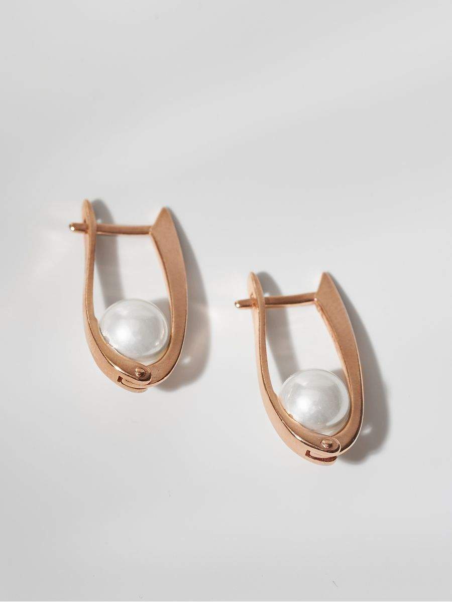 

Серьги из латуни SHINE & BEAUTY 34611163К, жемчуг искусственный, 34611163К