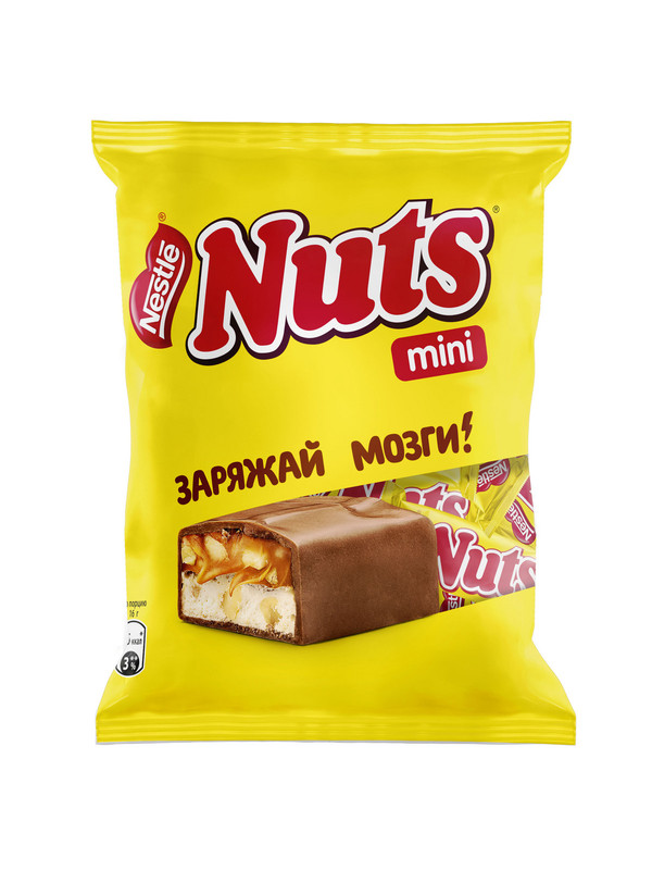 Конфета NUTS с фундуком и арахисом 148 г