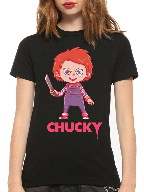 

Футболка женская Dream Shirts Проклятие чаки черная M, Проклятие чаки