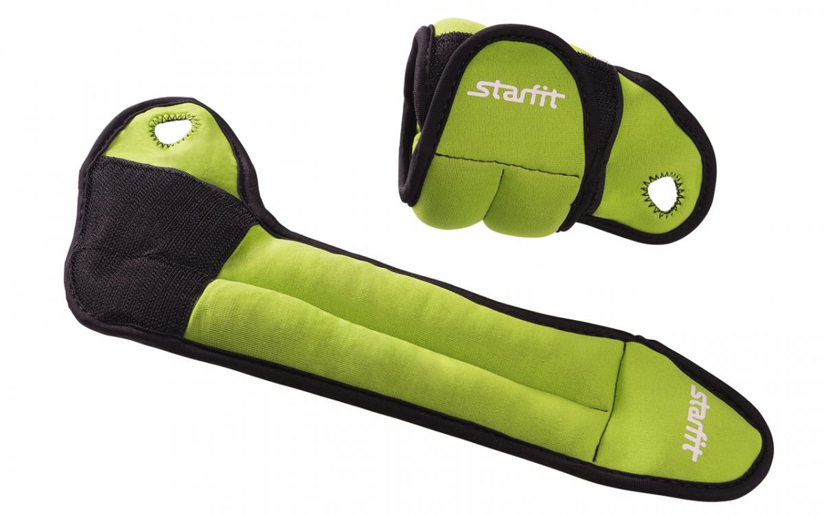 

Утяжелители для рук STARFIT WT-201 "Эргономичные" 0,75 кг(зелено-черный)