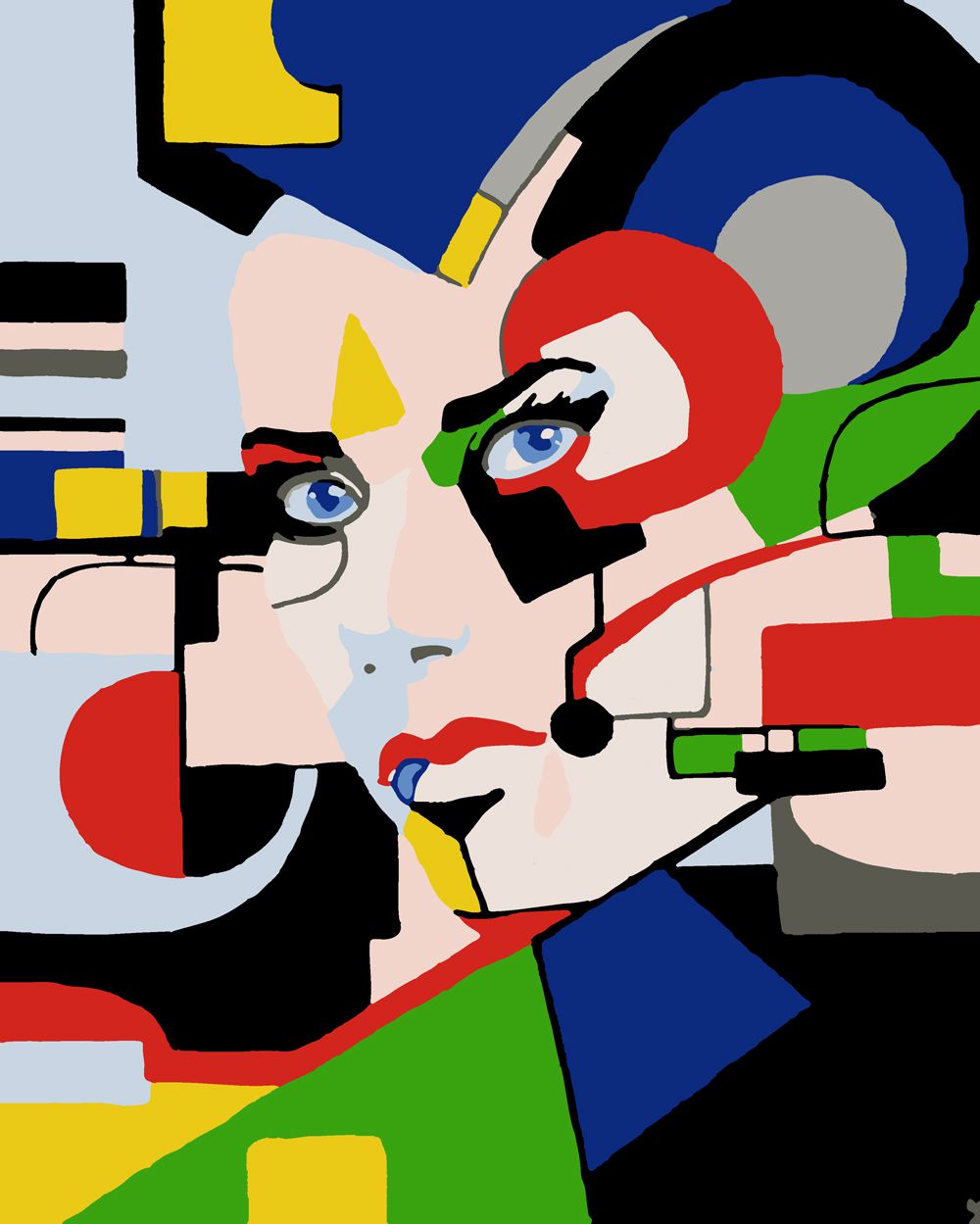 

Картина по номерам Красиво Красим Wes Karchut - Bauhaus girl, 60 х 70 см, Wes Karchut - Bauhaus girl