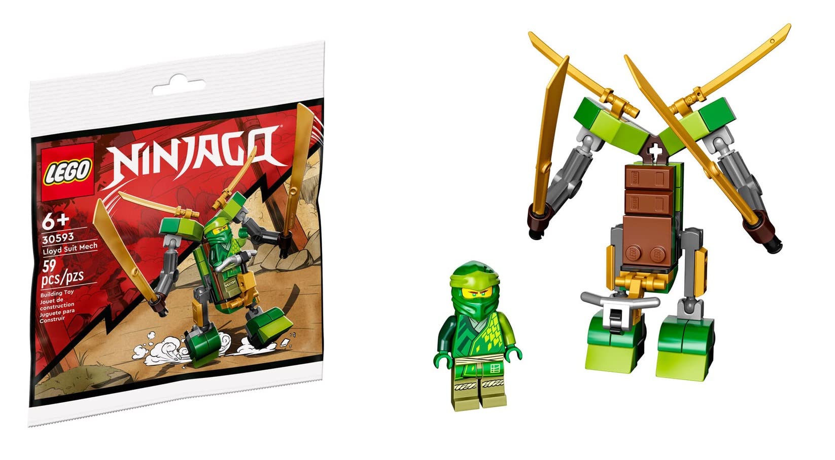 Конструктор LEGO Ninjago 30593 Механизированный костюм Ллойда