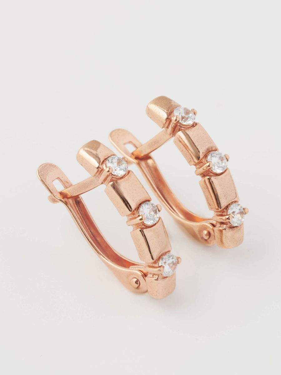 

Серьги из латуни SHINE & BEAUTY 34814221ф, фианит, 34814221ф