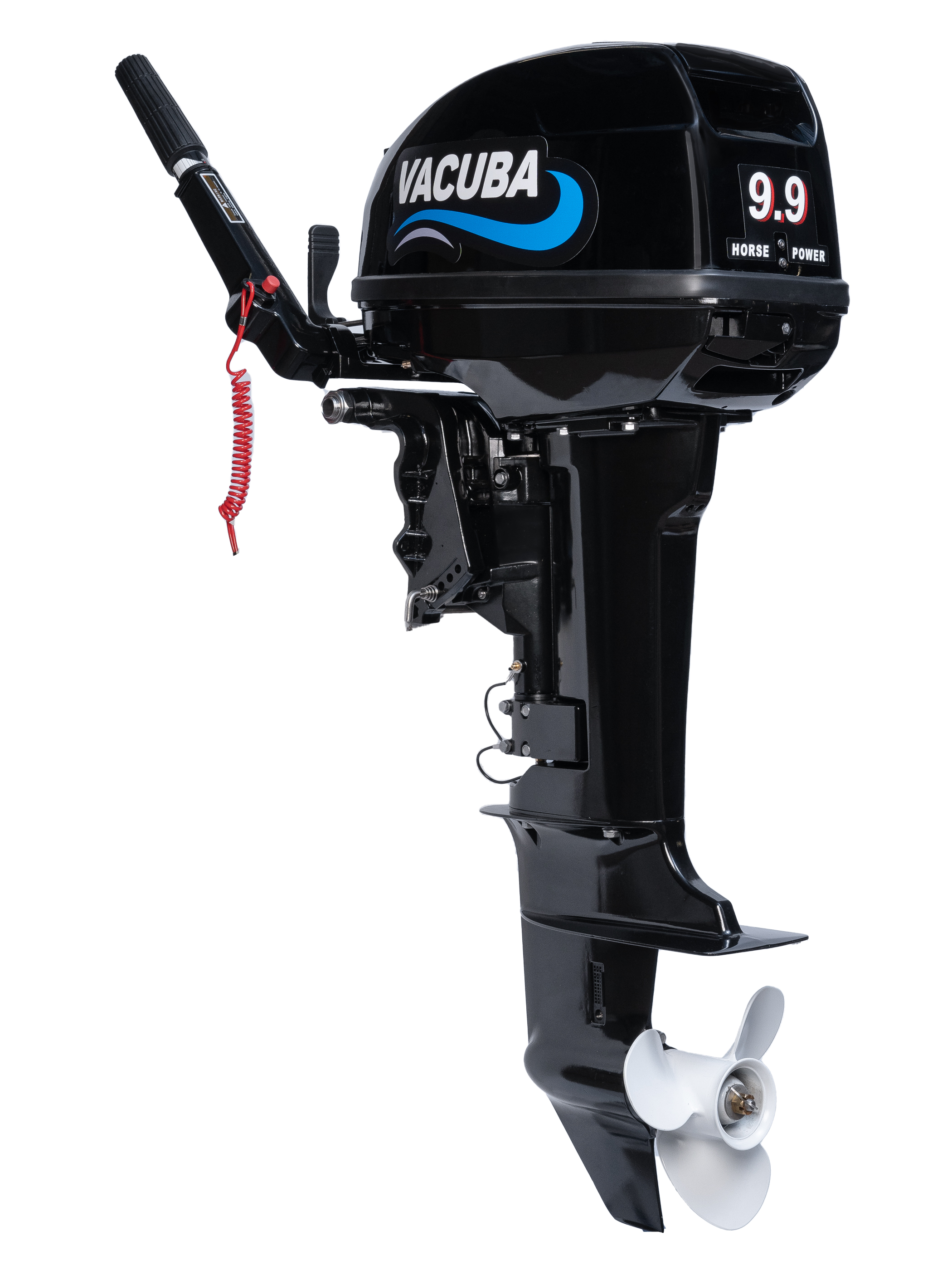 

Лодочный мотор Vacuba 9.9 л.с., Черный, 9.9