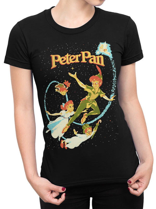 

Футболка женская Dream Shirts Питер Пен - Peter Pan черная XS, Питер Пен - Peter Pan