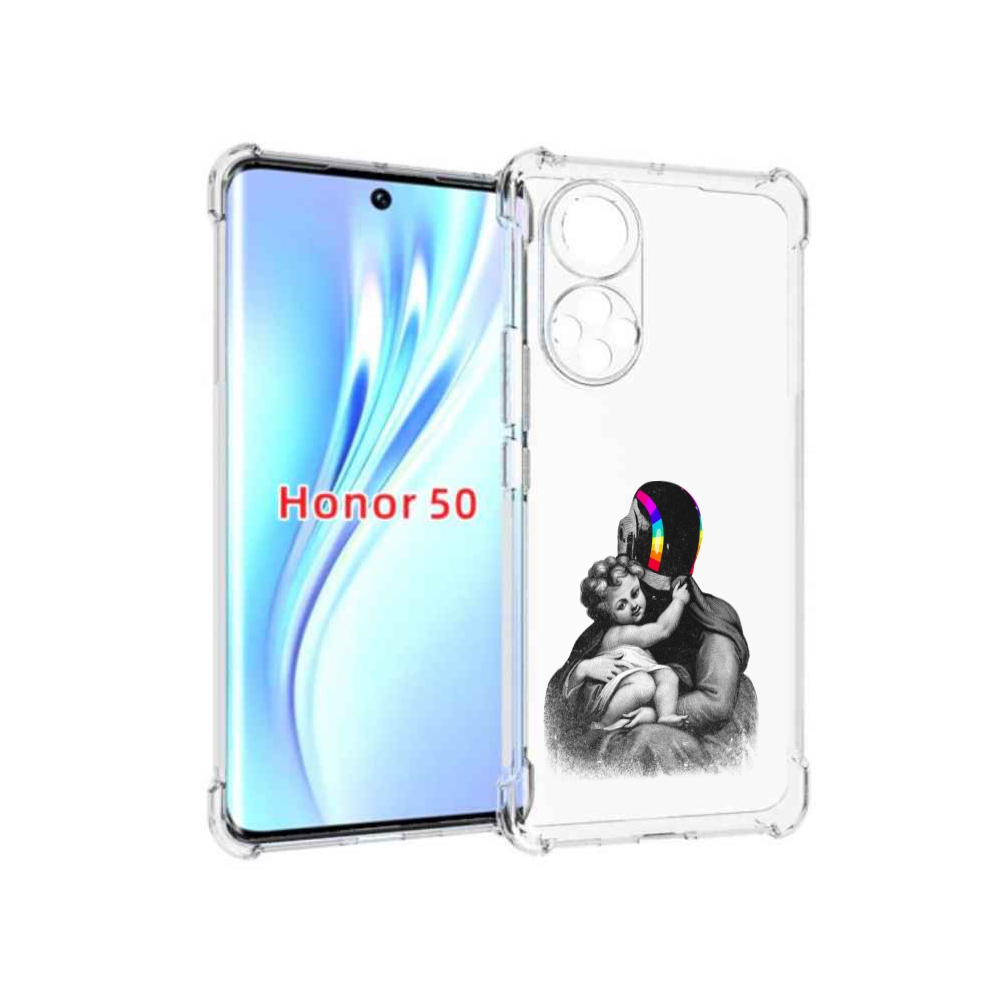 

Чехол бампер MyPads защитник в шлеме для Honor 50., Прозрачный, Tocco