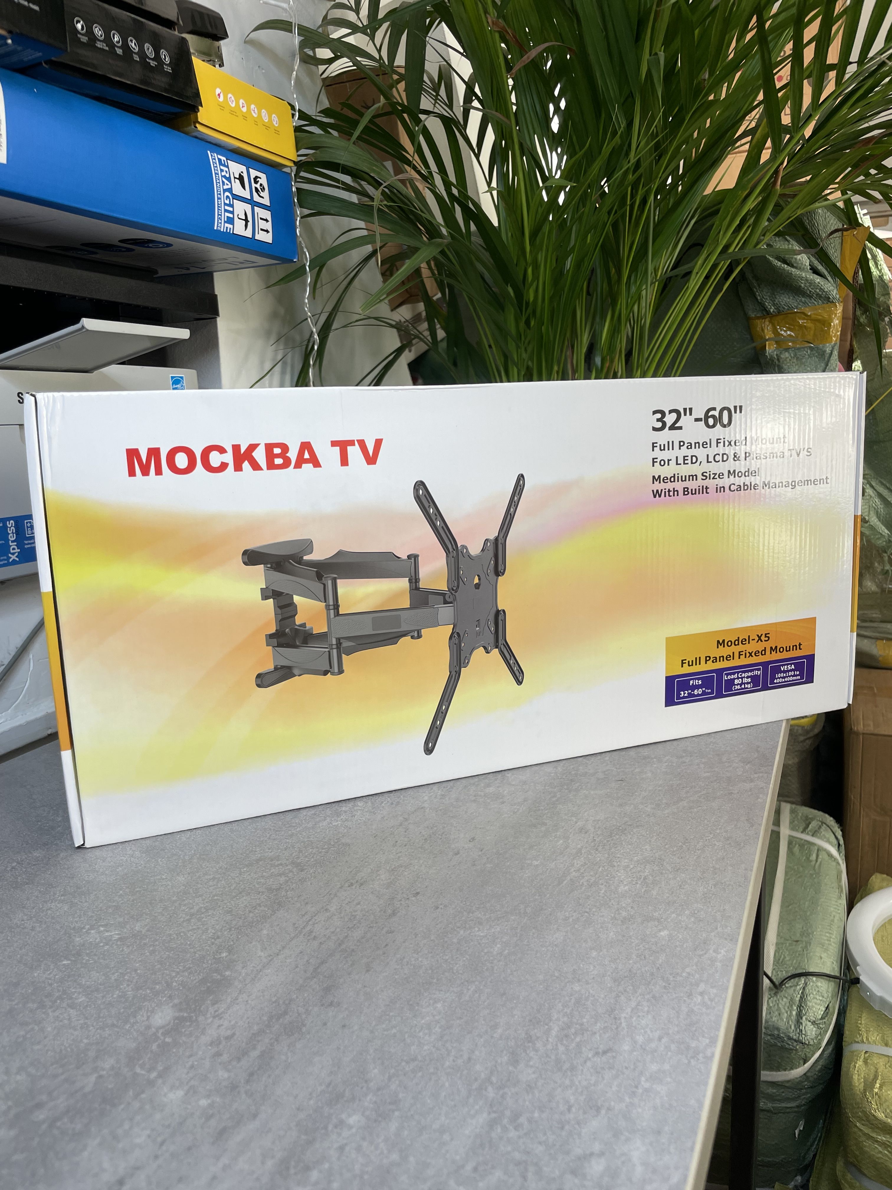 

Наклонно-поворотный кронштейн для телевизора NoBrand X5 32-60 черный, X5
