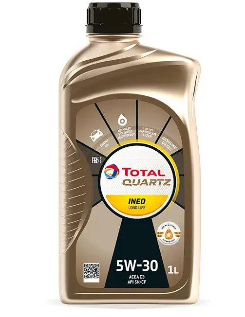 

Моторное масло TOTAL QUARTZ INEO L LIFE 5W30 1л