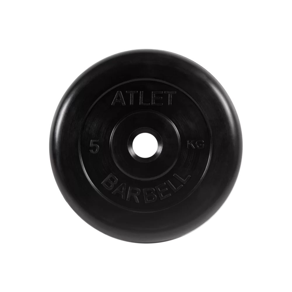 Диск для штанги MB Barbell Atlet 5 кг, 26 мм черный