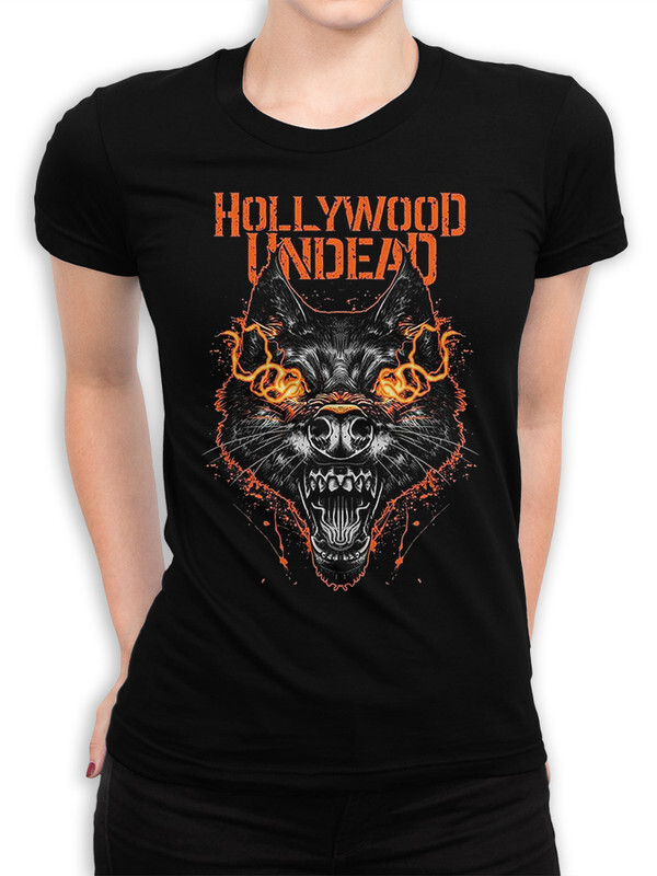 фото Футболка женская dream shirts hollywood undead черная 3xl