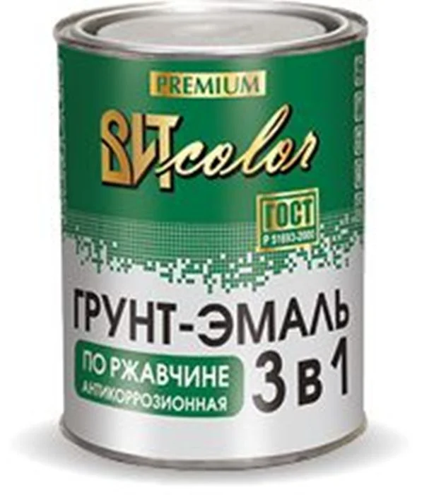 Грунт-эмаль по ржавчине 3 в 1 белая 1,8 кг ВИТ color грунт эмаль decotech 3в1 белая 1 8кг