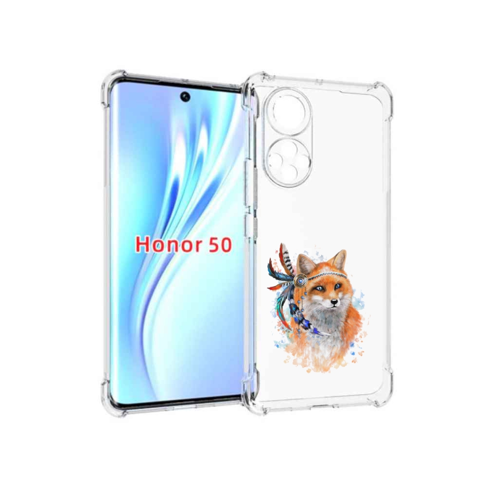 

Чехол бампер MyPads инду лиса для Honor 50., Прозрачный, Tocco