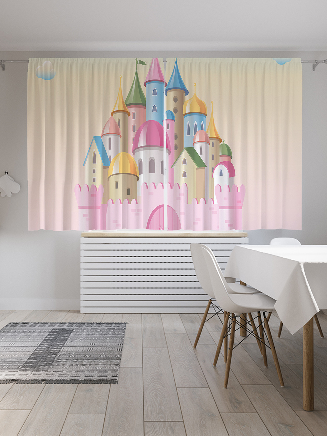 

Шторы JoyArty с фотопечатью "Замок из мечты" из сатена, 290х180 см, Замок из мечты