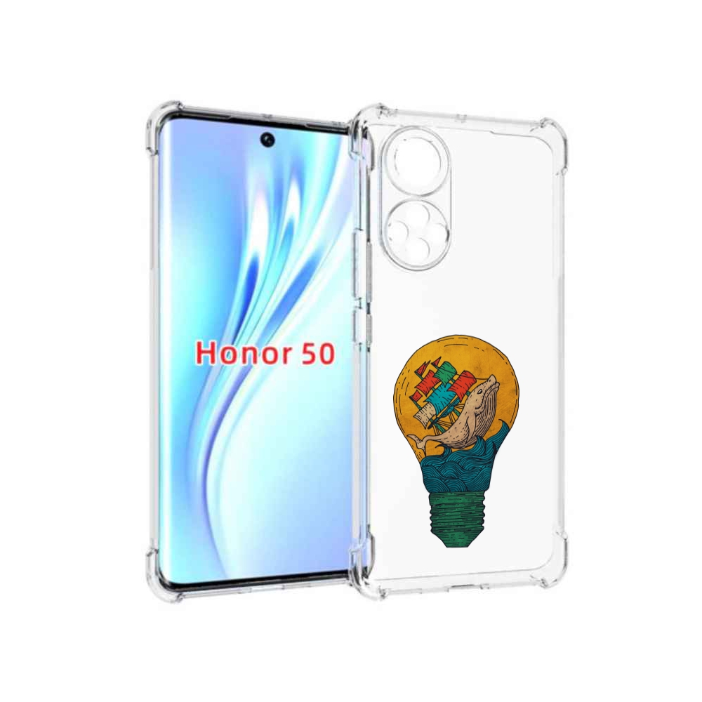 

Чехол бампер MyPads кит в лампочке с парусами для Honor 5, Прозрачный, Tocco