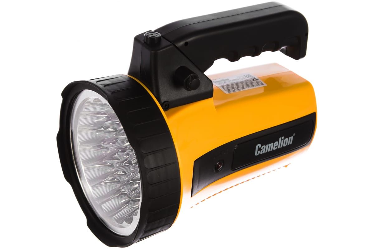 

Фонарь C-29315 35 Led Yellow С Аккумулятором 220V Camelion 18256, Желтый;черный, C29315