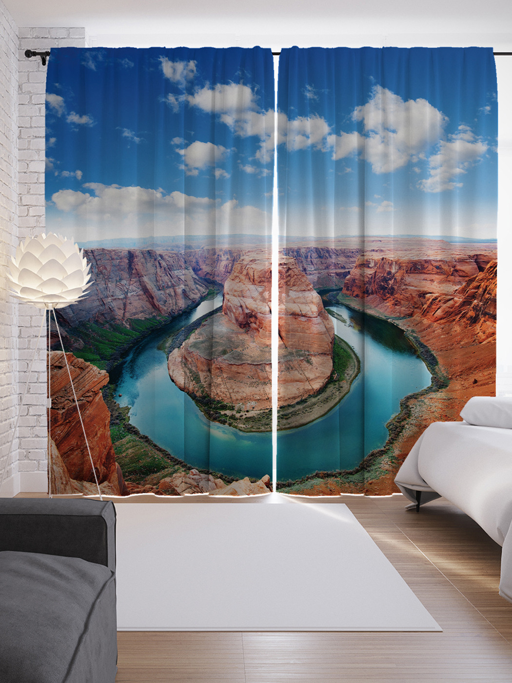 

Шторы JoyArty с фотопечатью "Пейзаж" из сатена, 290х265 см, Пейзаж