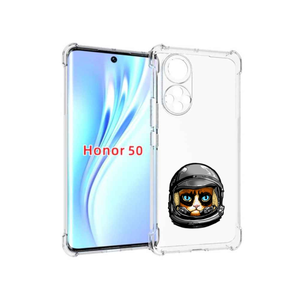 

Чехол бампер MyPads кот космонавт для Honor 50., Прозрачный, Tocco