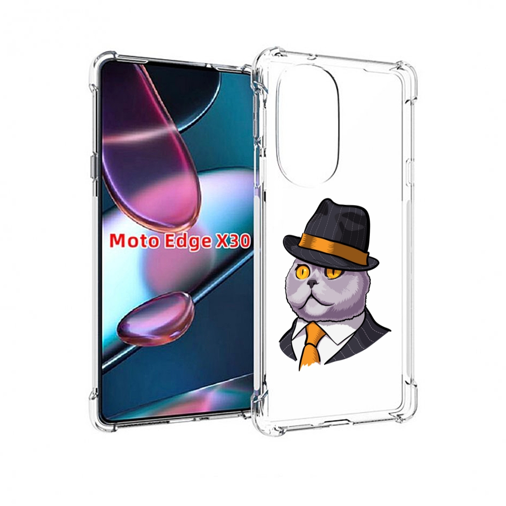 

Чехол MyPads британец для Motorola Moto Edge X30, Прозрачный, Tocco