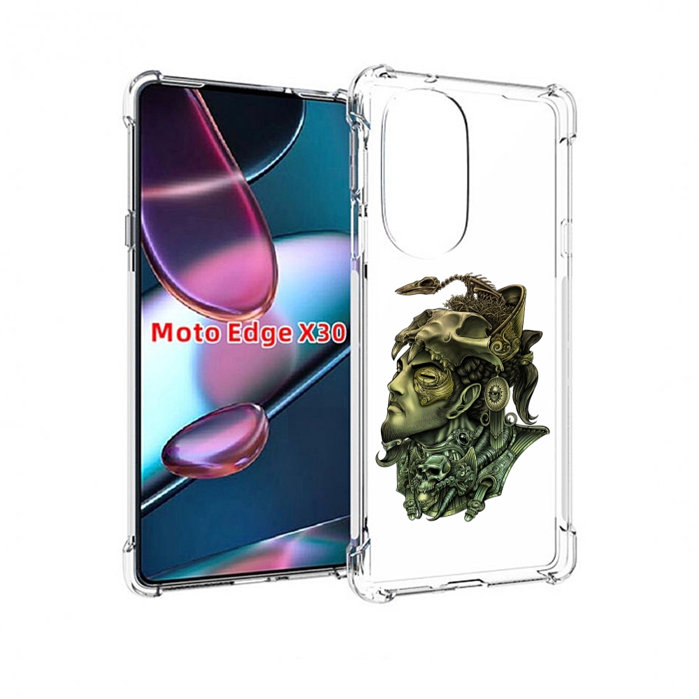 

Чехол MyPads бронзовый воин для Motorola Moto Edge X30, Прозрачный, Tocco