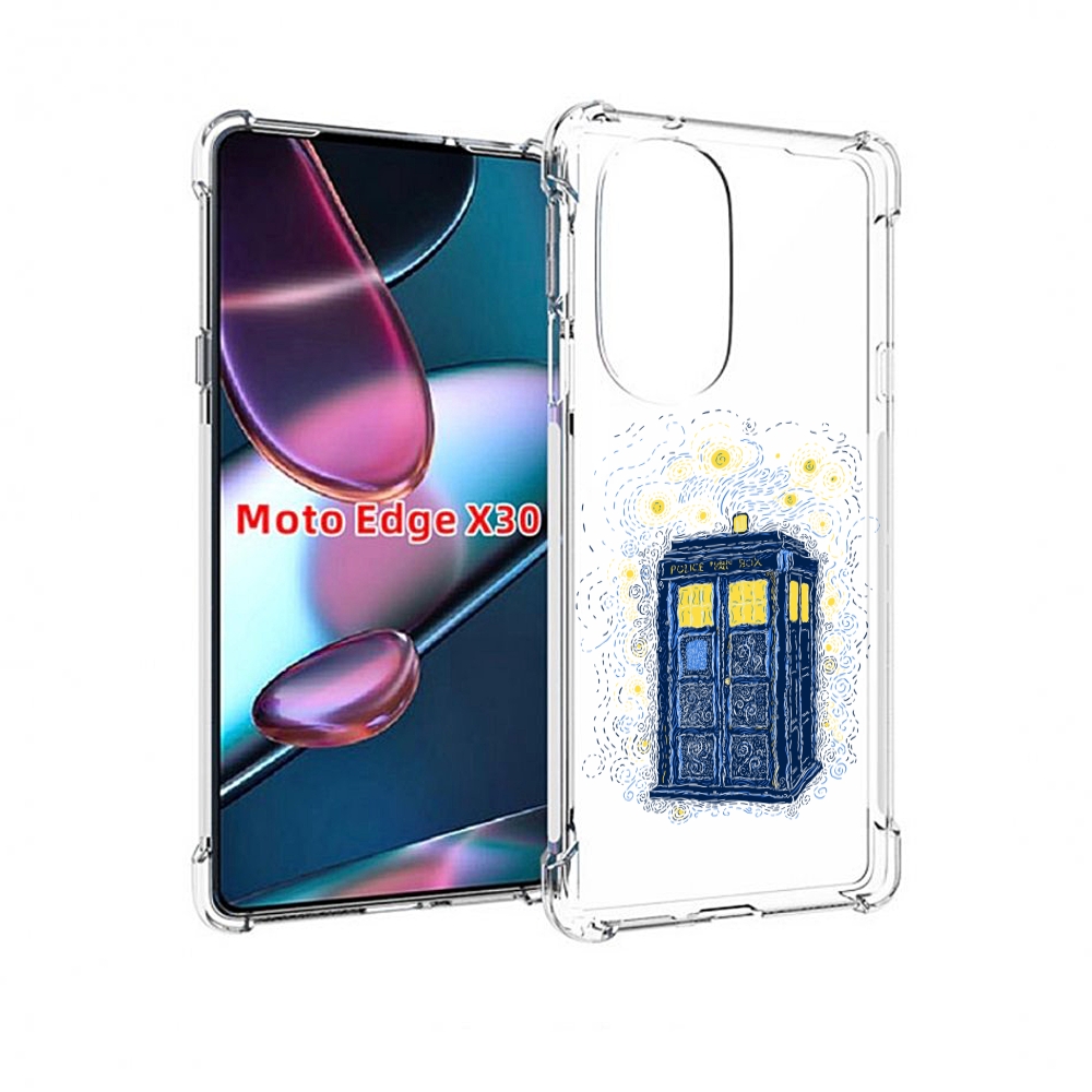 

Чехол MyPads будка рисунок для Motorola Moto Edge X30, Прозрачный, Tocco