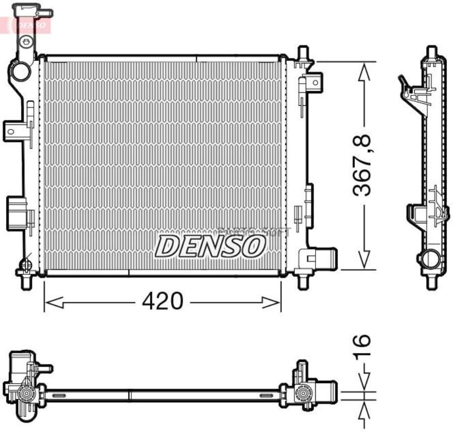 DENSO DRM43005 Радиатор  () 1шт
