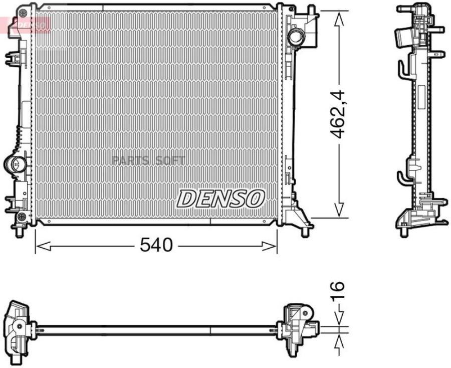 

DENSO DRM46062 Радиатор () 1шт