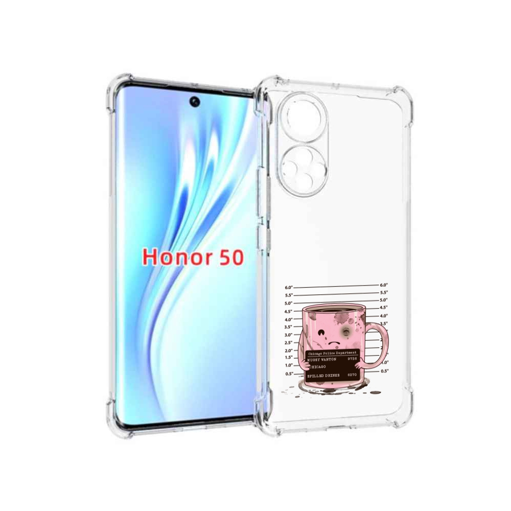 

Чехол бампер MyPads кружка для Honor 50., Прозрачный, Tocco