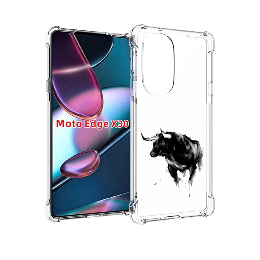 

Чехол MyPads бык для Motorola Moto Edge X30, Прозрачный, Tocco