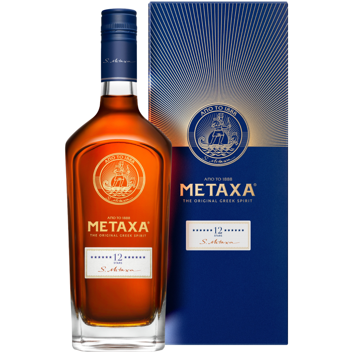 

Бренди Metaxa 12 stars 0,7 л в подарочной упаковке