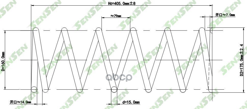 

SENSEN SCP10114 Пружина подвески задней MITSUBISHI: PAJERO II 90-00, PAJERO II 90-00