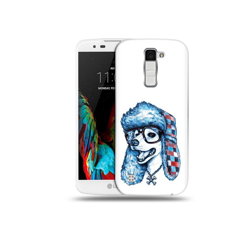 

Чехол MyPads Tocco для LG K10 зимний пес (PT30014.80.362), Прозрачный, Tocco