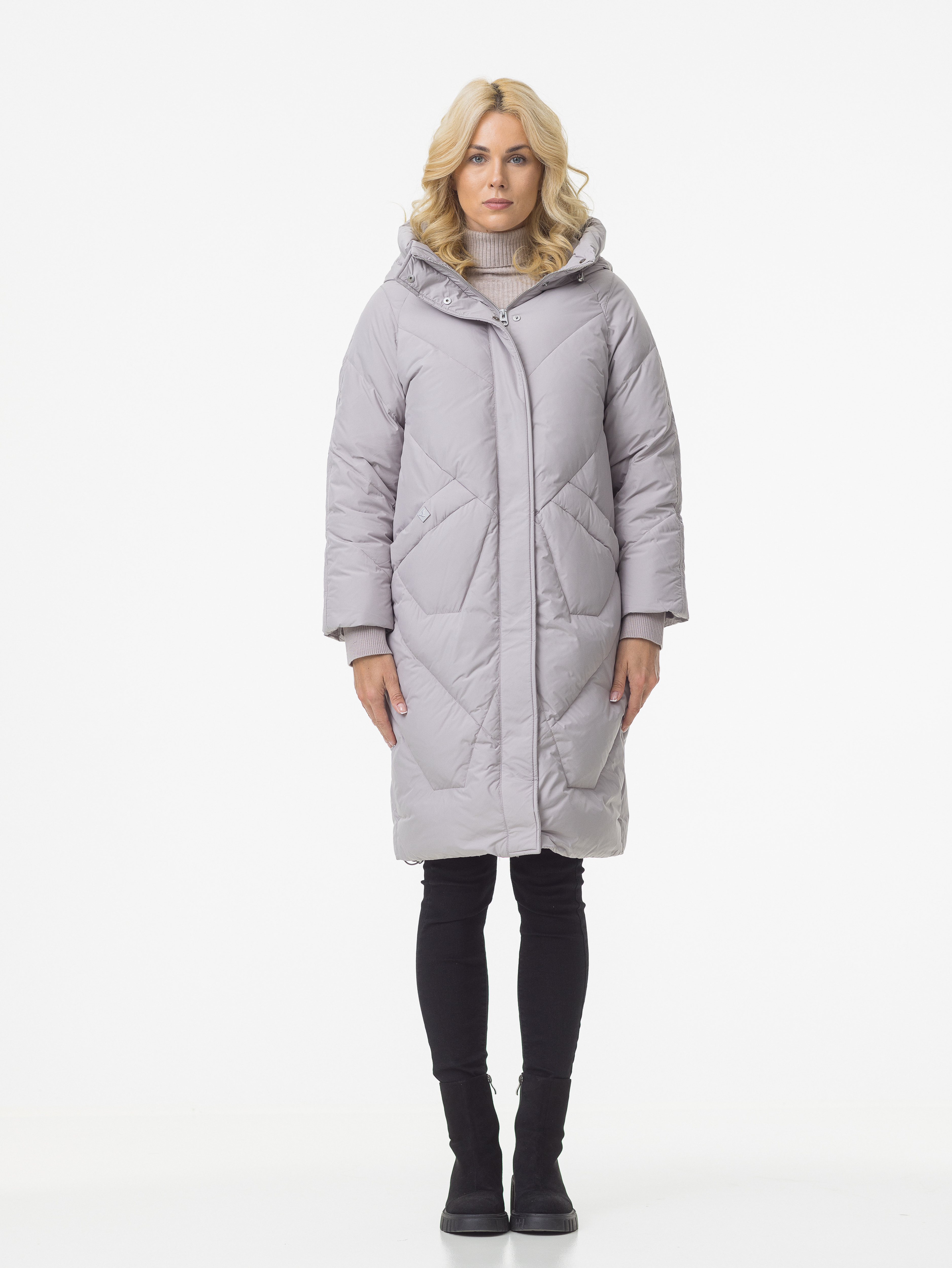 

Пуховик женский Avi CL-19209-310 серый 40 EU, CL-19209-310