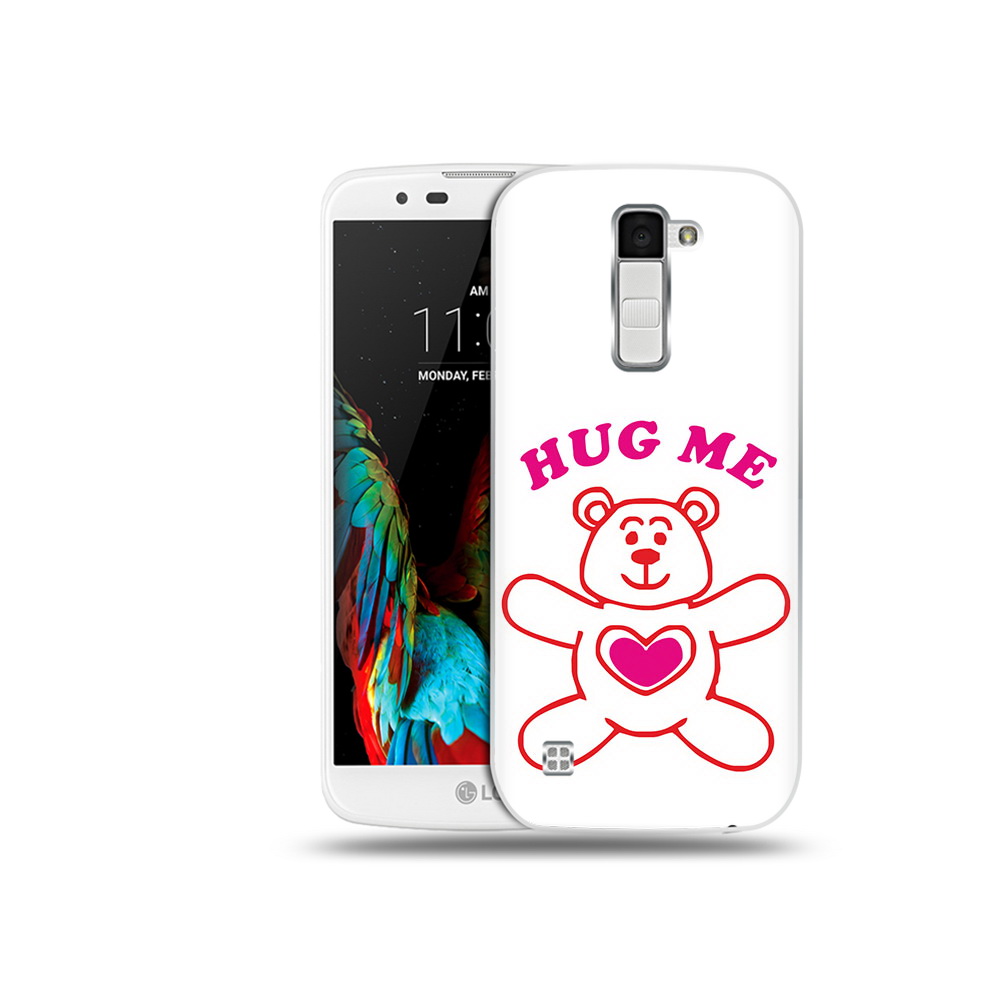 

Чехол MyPads Tocco для LG K10 14 февраля обними меня (PT30014.80.4), Прозрачный, Tocco