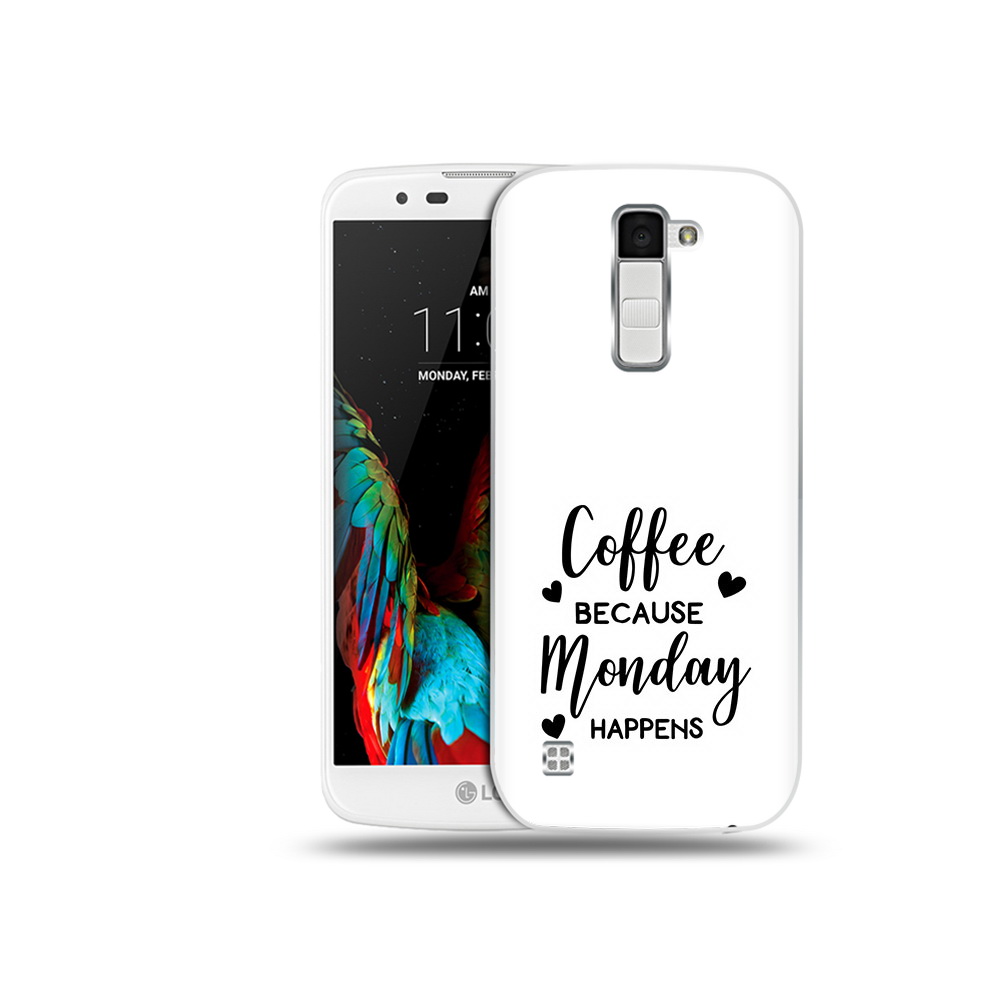 

Чехол MyPads Tocco для LG K10 кофе и понедельник стал счастливым (PT30014.80.402), Прозрачный, Tocco