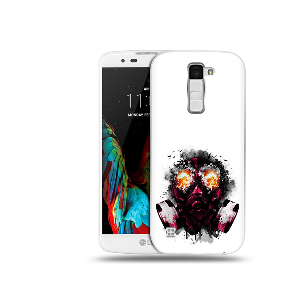 

Чехол MyPads Tocco для LG K10 красный противогаз (PT30014.80.412), Прозрачный, Tocco